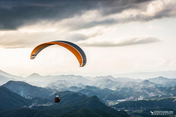 Top 10 Paragliding Sites-Danyang-Photo by JongYoung Kim2