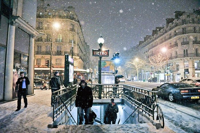 Paris in Winter-Photo by Zacharie Scheurer