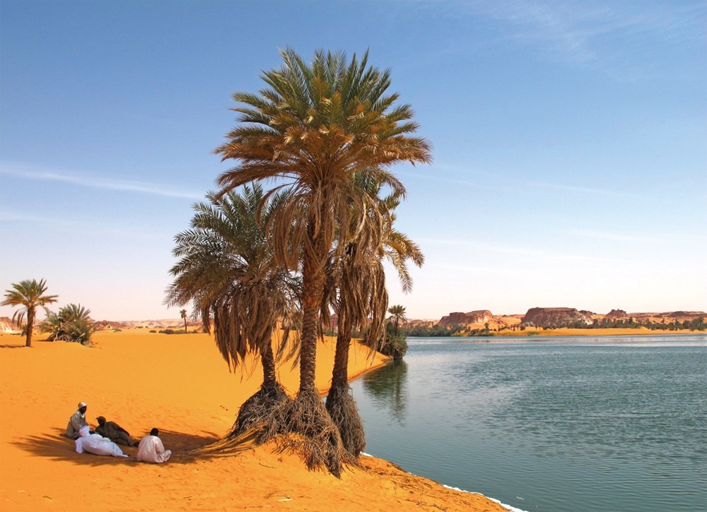 Lakes of Ounianga - Oasis in the Arid Sahara Desert, Chad