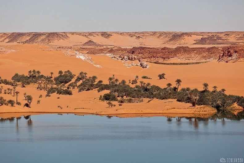 Lakes of Ounianga - Oasis in the Arid Sahara Desert, Chad