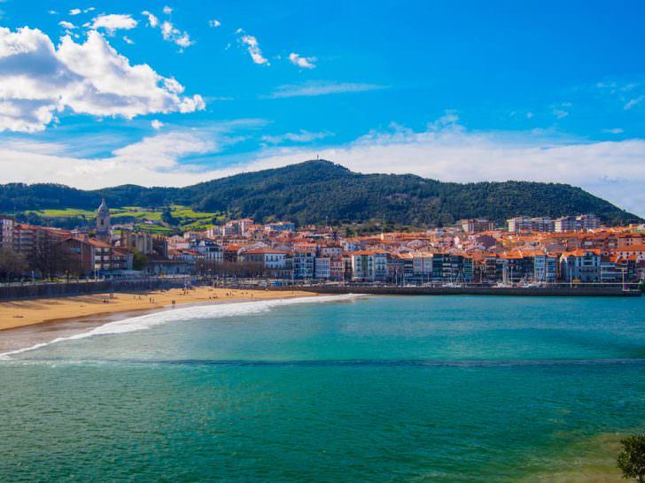 Lekeitio beach, Nicolas island , Biscay, Spain