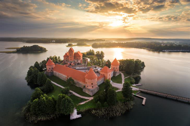 Trakai castle in Litaunia.