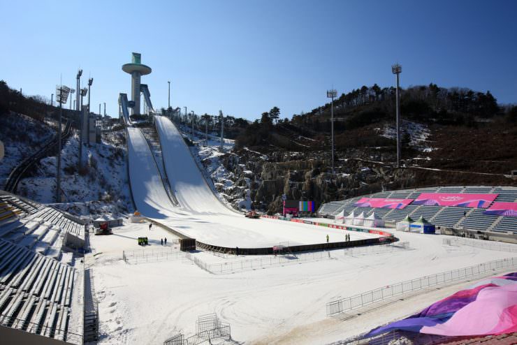Alpensia Olympic Ski Jump Center in Pyeongchang