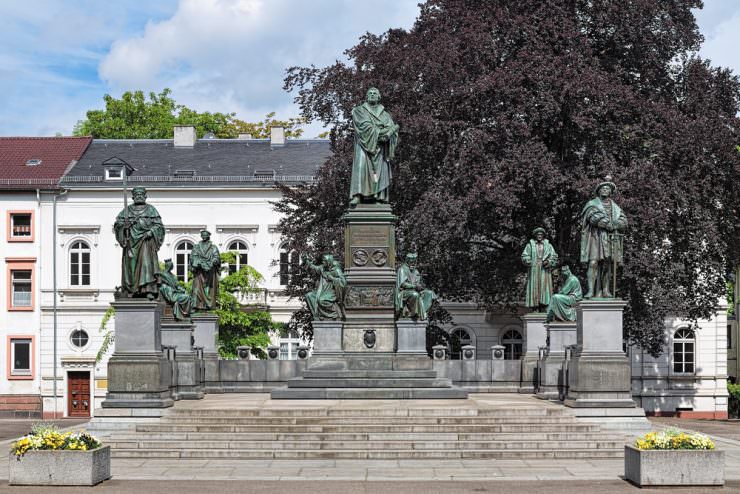 Martin Luther Memorial in Worms, Germany