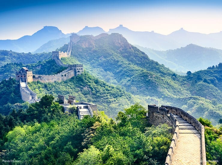 Amazing view of The Great Wall of China