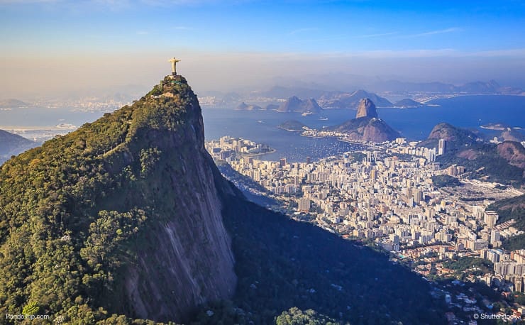 Christ the Redeemer and Rio de Janeiro city panorama