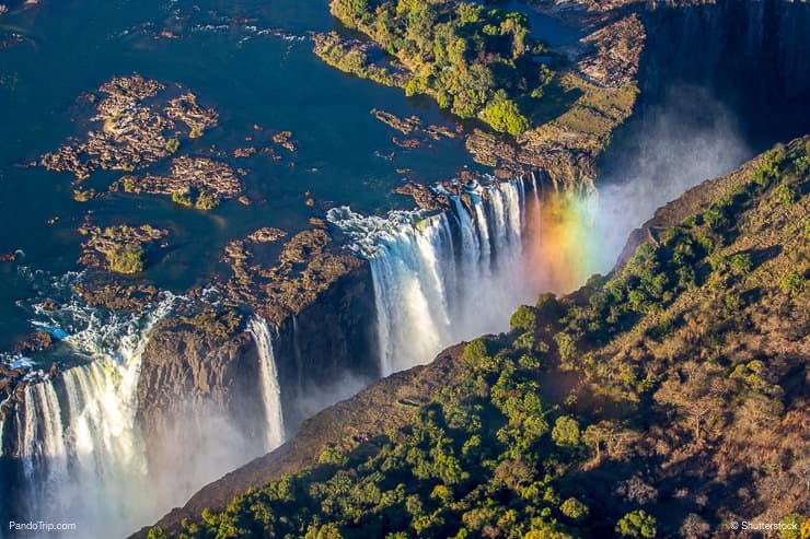 Victoria Falls Drone View