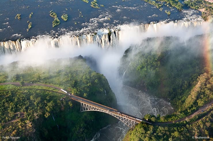 Victoria Falls view from Helicopter