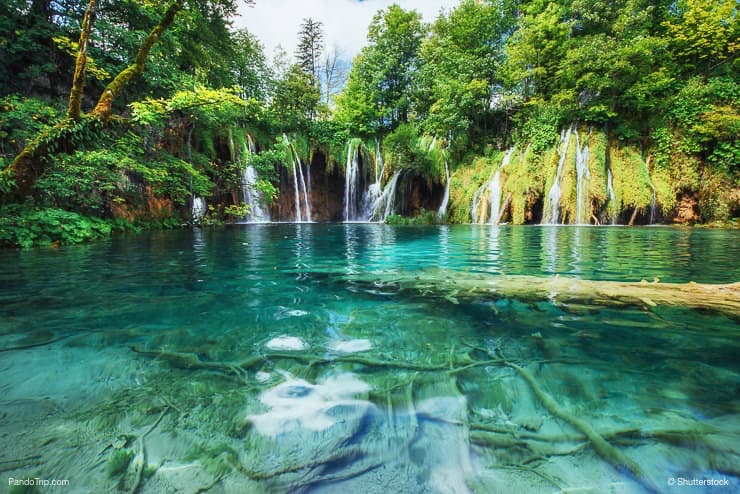 Waterfall and Lake, taken in the national park Plitvice Croatia