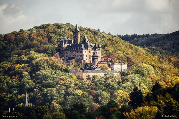 Wernigerode Castle in the Harz mountains, Germany