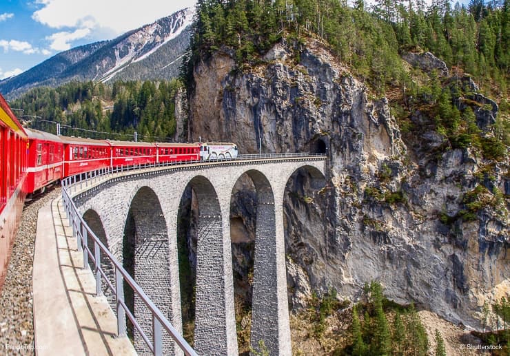Landwasser Viaduct bridge, Switzerland