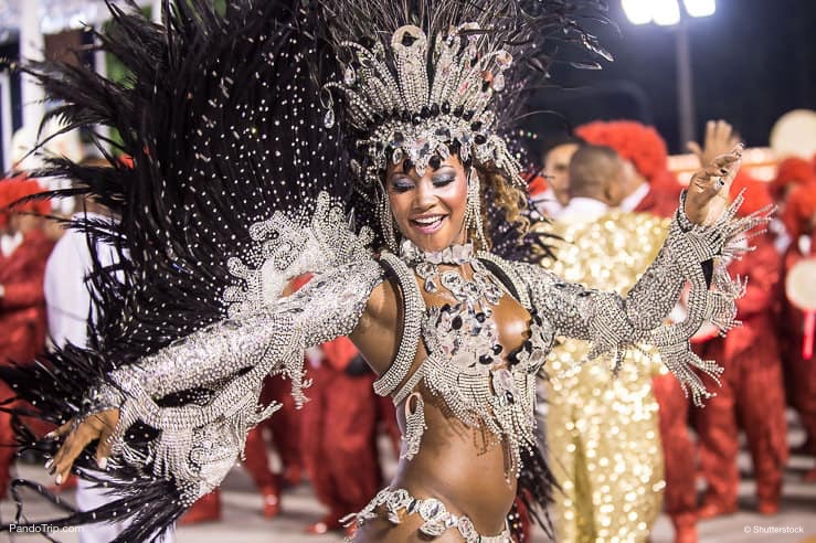 Beautiful Samba Dancer at the Carnival in Rio de Janeiro, Brasil
