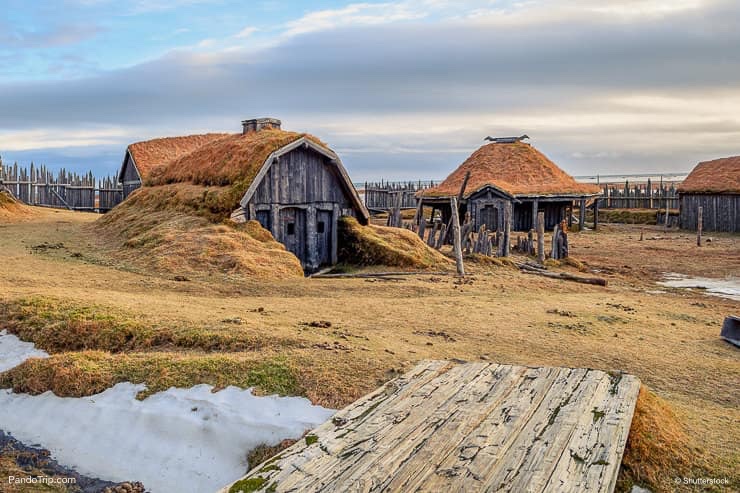 Viking village film set near Vestrahorn