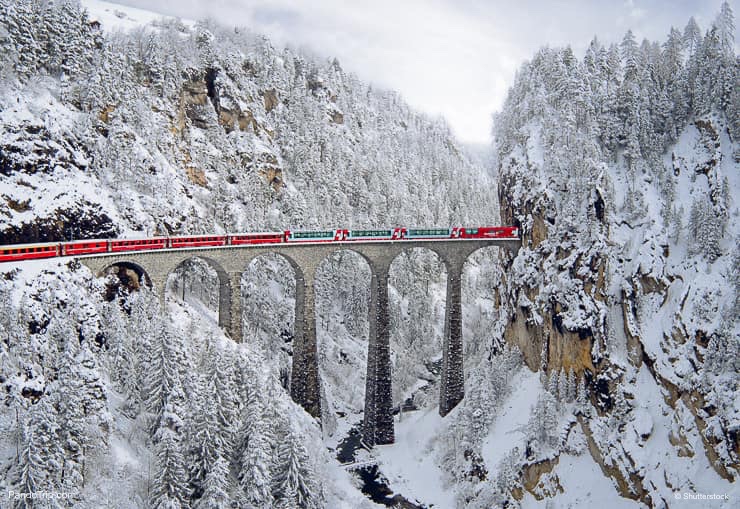 Landwasser Viaduct Bridge, Filisur, Switzerland