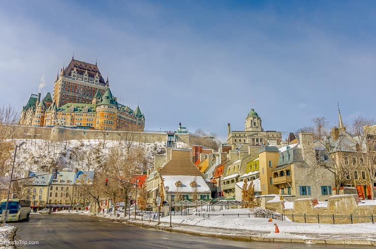 Quebec City Skyline in Winter