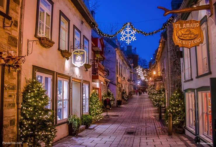 Rue du Petit-Champlain in Quebec, Canada