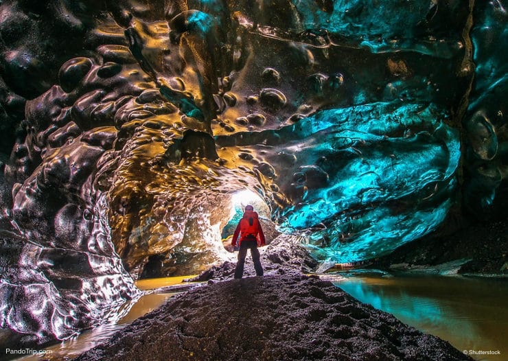 Ice cave in Vatnajokull National park, Iceland