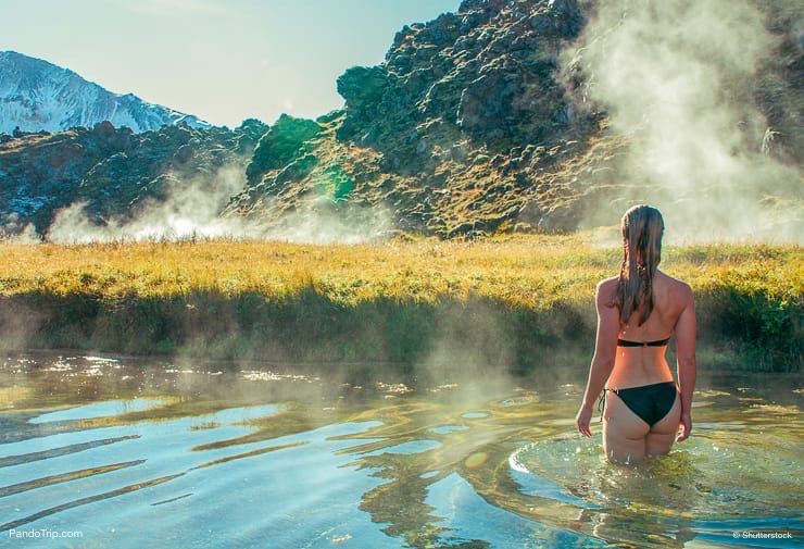 Landmannalaugar Natural Hot Springs in Iceland