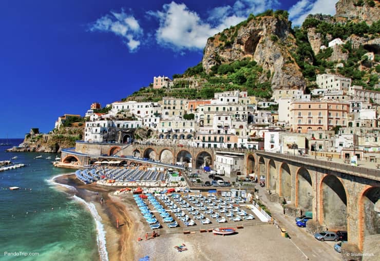 Atrani Beach, Amalfi coast, Italy