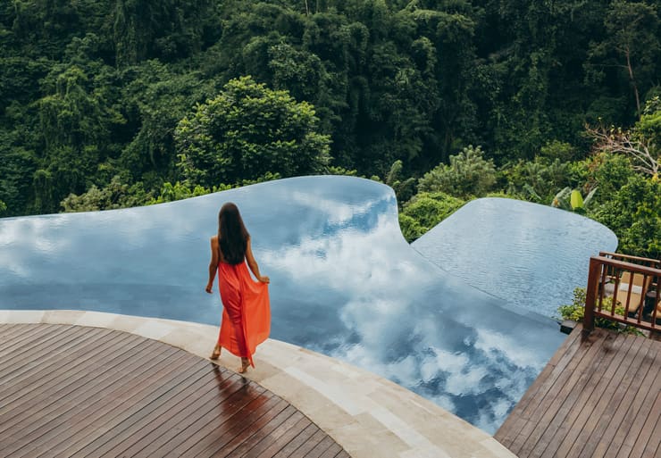 Amazing pool at Ubud Hanging Gardens, Bali, Indonesia