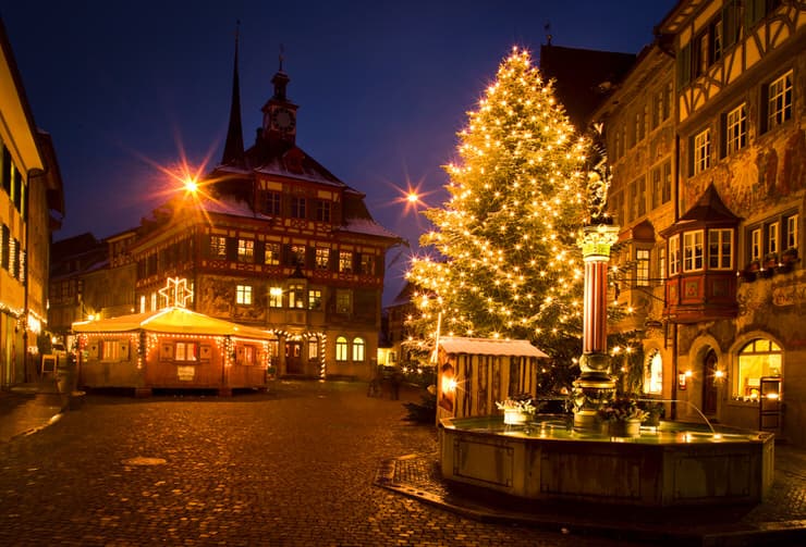 Christmas market in Stein am Rhein in Switzerland