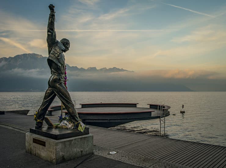 Statue of Freddie Mercury in Montreux