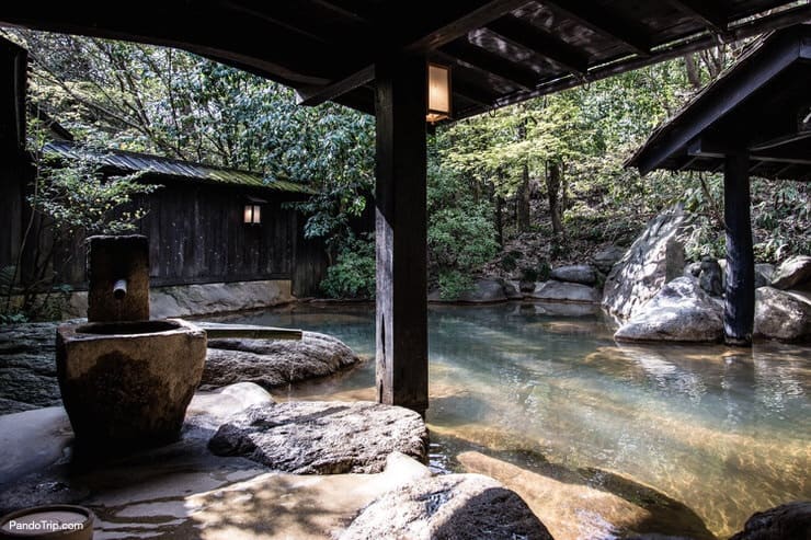 Japanese hot spring or Onsen