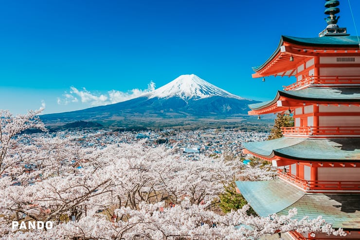 Mount Fuji with Chureito Pagoda, Japan