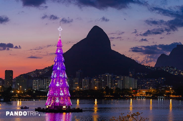 Floating Christmas Tree in Rio de Janeiro
