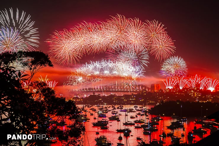 New Year's Eve fireworks on Sydney Harbour
