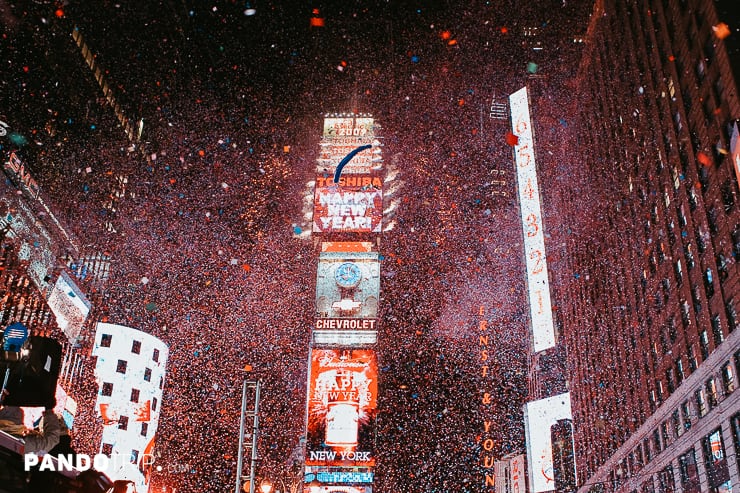 Times Square Ball Drop on New Year’s Eve