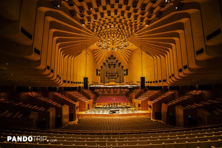 The Concert hall of Sydney Opera House
