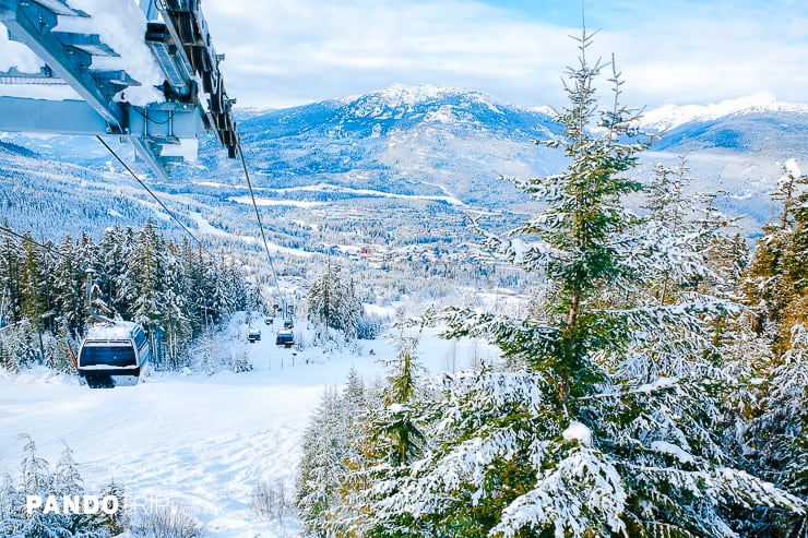 A ski-lift at Whistler Blackcomb Ski Resort