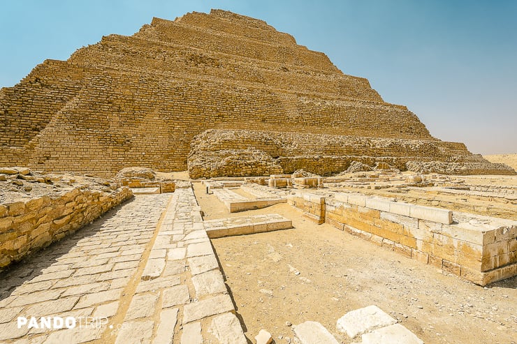 Remains of the Mortuary Temple on the north side of the Step Pyramid