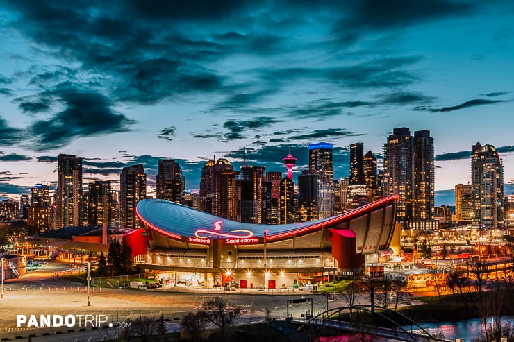 Scotiabank Saddledome Arena. Home of the Calgary Flames of the National Hockey League