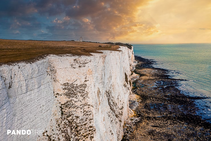 Close up view of the White Cliffs of Dover