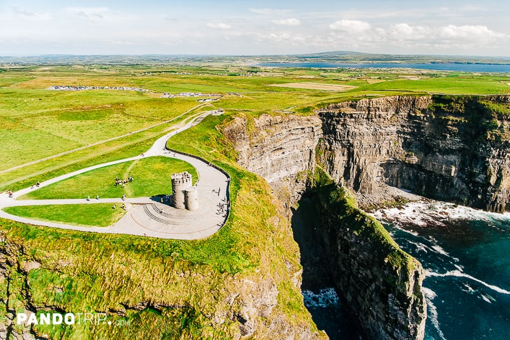 O'Brien's Tower, the highest point of the Cliffs of Moher, Ireland