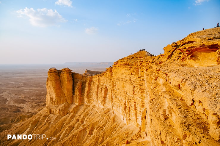 Panoramic view of the Edge of the World in Saudi Arabia